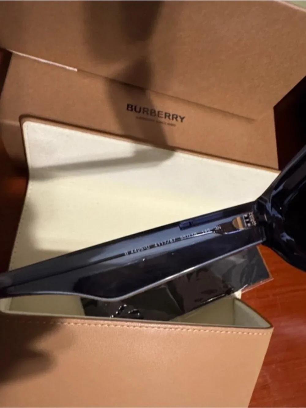 Burberry Light Blue Transparent Cat-Eye Sunglasses